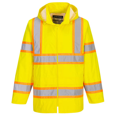 Portwest UH400 Class 3 Rain Jacket with Contrast