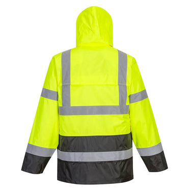 Portwest UH443 Class 3 Black Bottom Rain Jacket
