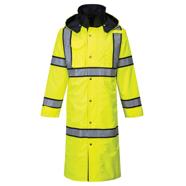 Portwest UH447 Reversible Class 3 Long 48" Rain Coat