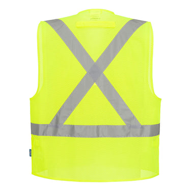 Portwest US398 Enhanced Visibility X-Back Safety Vest