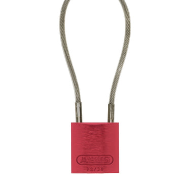 ABUS 72/30 Aluminum Safety Padlock with Steel Cable Shackle – Lockout/Tagout