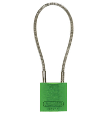 ABUS 72/30 Aluminum Safety Padlock with Steel Cable Shackle – Lockout/Tagout