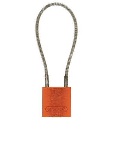 ABUS 72/30 Aluminum Safety Padlock with Steel Cable Shackle – Lockout/Tagout