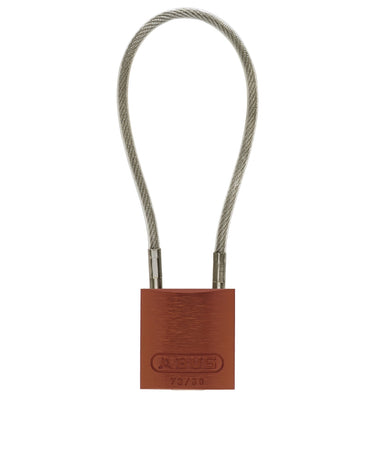 ABUS 72/30 Aluminum Safety Padlock with Steel Cable Shackle – Lockout/Tagout