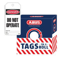 ABUS Tags On A Roll - Do Not Operate (White) – Lockout/Tagout