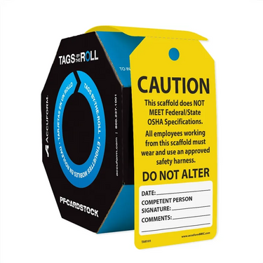 Caution Tags By-The-Roll: Do Not Alter – Lockout/Tagout