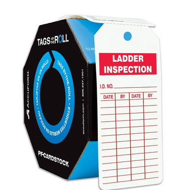 Tags By-The-Roll: Ladder Inspection and Record – Lockout/Tagout