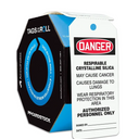 OSHA Danger Tags By-The-Roll: Respirable Crystalline Silica – Lockout/Tagout