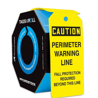 OSHA Caution Tags By-The-Roll: Perimeter Warning Line – Lockout/Tagout