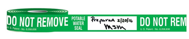 Potable Water Cooler Tape – Lockout/Tagout