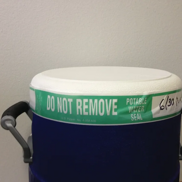 Potable Water Cooler Tape – Lockout/Tagout