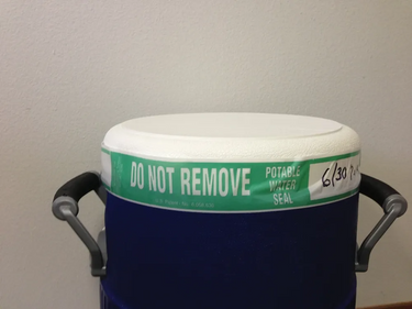 Potable Water Cooler Tape – Lockout/Tagout