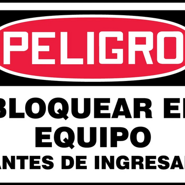 OSHA Danger Safety Sign: Lock Out Equipment Before Entering – Signs & Labels