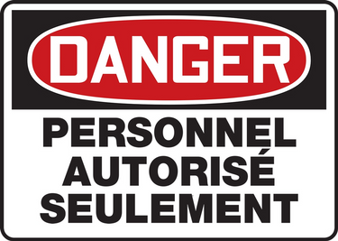OSHA Danger Safety Sign: Authorized Personnel Only – Signs & Labels