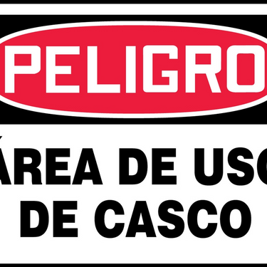 OSHA Danger Safety Sign: Hard Hat Area – Signs & Labels