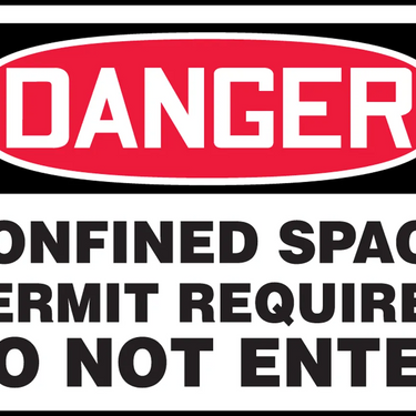 OSHA Danger Safety Sign: Confined Space - Permit Required - Do Not Enter – Signs & Labels