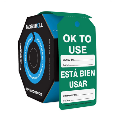Tags By-The-Roll: OK To Use – Lockout/Tagout