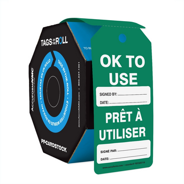 Tags By-The-Roll: OK To Use – Lockout/Tagout
