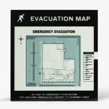 Emergency Evacuation Signs Map Holders: In Case Of Emergency – Signs & Labels