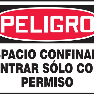 OSHA Danger Safety Sign: Confined Space - Enter By Permit Only – Signs & Labels