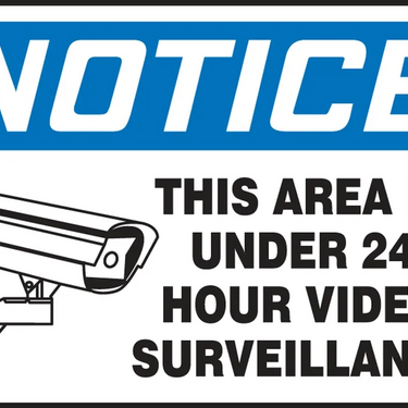 OSHA Notice Safety Sign: This Area Is Under 24 Hour Video Surveillance – Signs & Labels