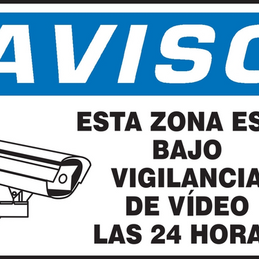 OSHA Notice Safety Sign: This Area Is Under 24 Hour Video Surveillance – Signs & Labels