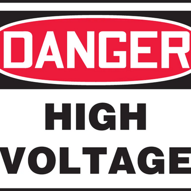 OSHA Danger Safety Sign: High Voltage – Signs & Labels