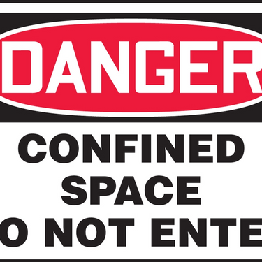 OSHA Danger Safety Sign: Confined Space - Do Not Enter – Signs & Labels
