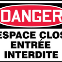 OSHA Danger Safety Sign: Confined Space - Do Not Enter – Signs & Labels