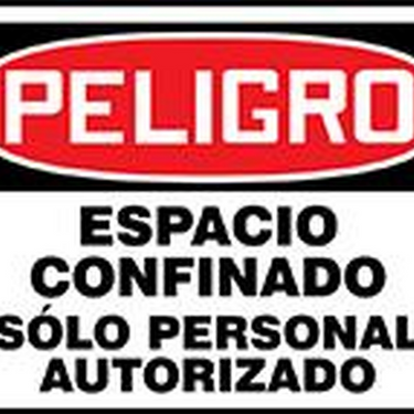 OSHA Danger Safety Sign: Confined Space - Authorized Personnel Only – Signs & Labels