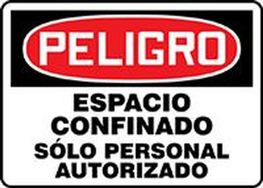 OSHA Danger Safety Sign: Confined Space - Authorized Personnel Only – Signs & Labels