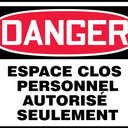 OSHA Danger Safety Sign: Confined Space - Authorized Personnel Only – Signs & Labels