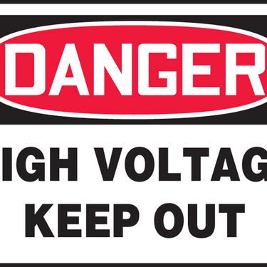 OSHA Danger Safety Sign: High Voltage - Keep Out – Signs & Labels