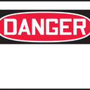 OSHA Danger Safety Sign Blank – Signs & Labels