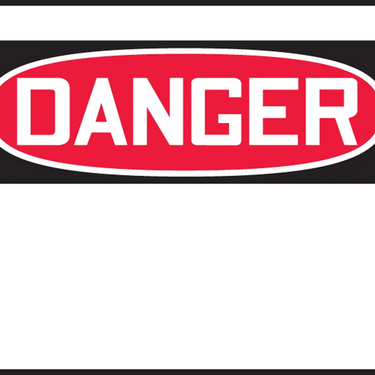 OSHA Danger Safety Sign Blank – Signs & Labels