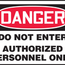 OSHA Danger Safety Sign: Do Not Enter - Authorized Personnel Only – Signs & Labels
