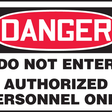 OSHA Danger Safety Sign: Do Not Enter - Authorized Personnel Only – Signs & Labels