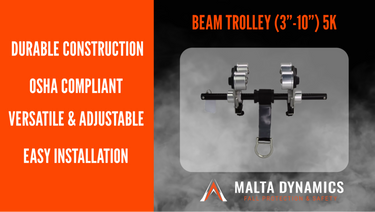 Malta Dynamics Beam Trolley – Fall Protection