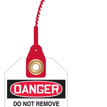 OSHA Danger Safety Tag: Loop 'n Lock Tie Tags - Do Not Operate – Lockout/Tagout
